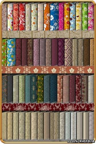 63 цветочные текстуры (Patterns) для фотошопа